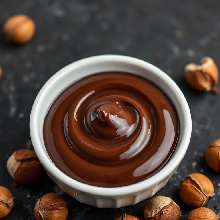 صوص نوتيلا بالشوكولاتة والبندق